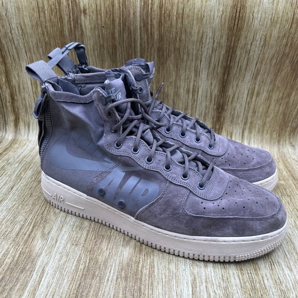 Nike Other - Nike SF Air Force 1 Mid Men's Size 13 Gunsmoke‎ Suede Sneakers Shoes 917753-007